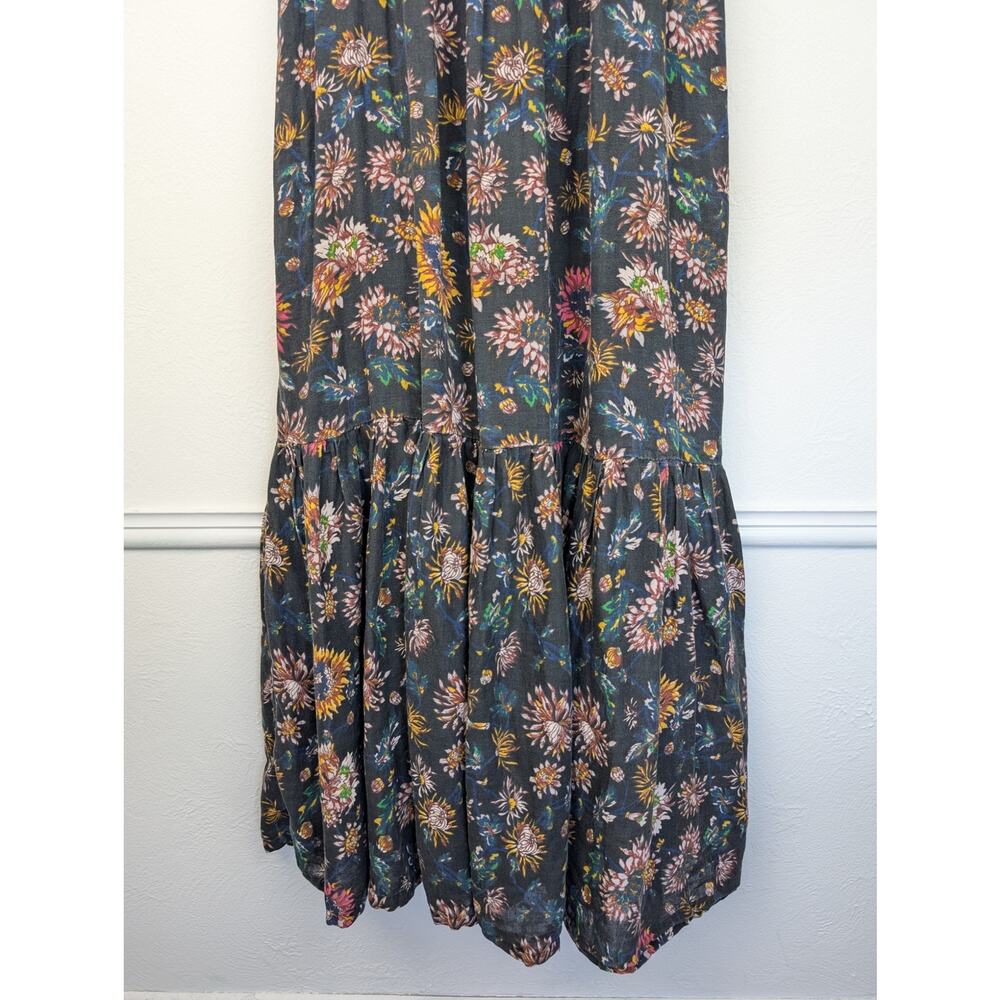 Natural Life Maxi Dress Sunflower Floral Cottagecore Boho Summer Black Size S - Picture 4 of 10